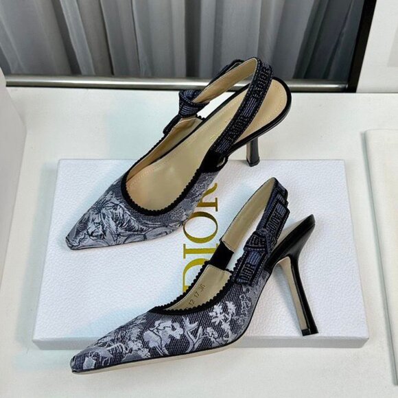 Dior Floral Heels – Elegant Designer Statement Shoes - Picture 3 of 7